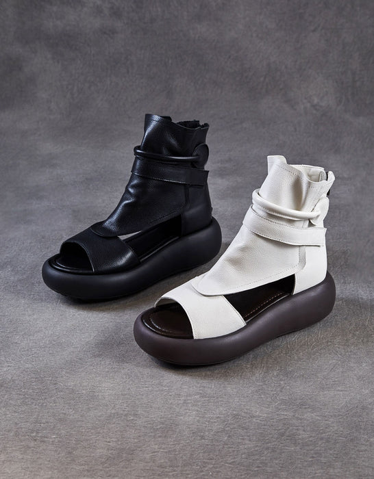 Summer Ankle Strap Open Toe Comfortable Platform Sandals Black June Shoes Collection 2026 88.00