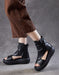 Summer Ankle Strap Open Toe Comfortable Platform Sandals Black June Shoes Collection 2026 88.00