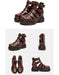 Summer Ankle Strappy Close Toe Platform Sandals Brown Feb Shoe Collection 2026 93.00