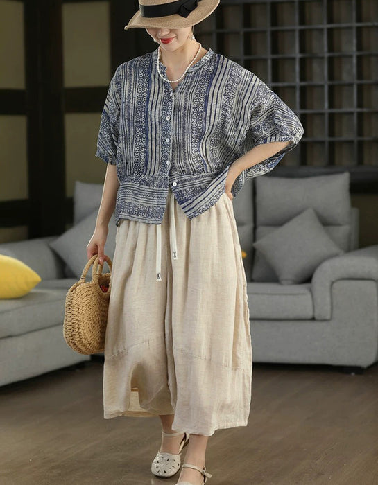 Summer Batwing Sleeve Single-Breasted Women's Shirt Aug New In 2026 Buykud Shirt 57.00