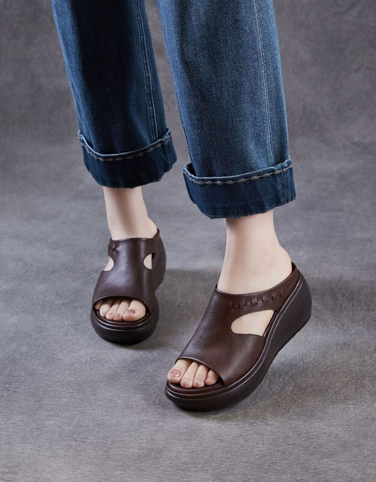 Obiono Sandals Summer Breathable Soft Sole Open Toe Wedge Sandals July Shoes Collection 2026 85.00