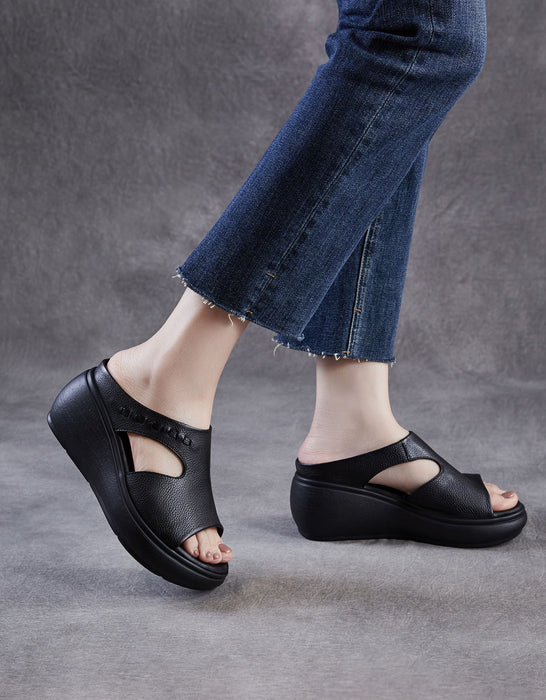 Obiono Sandals Summer Breathable Soft Sole Open Toe Wedge Sandals July Shoes Collection 2026 85.00