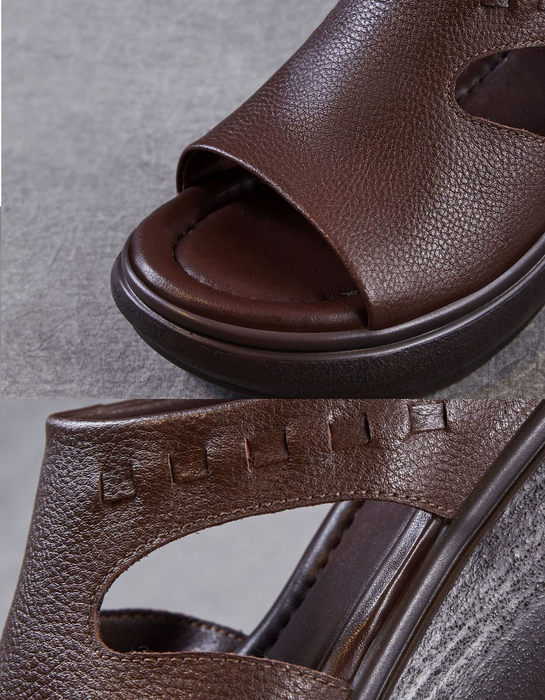 Obiono Sandals Summer Breathable Soft Sole Open Toe Wedge Sandals July Shoes Collection 2026 85.00