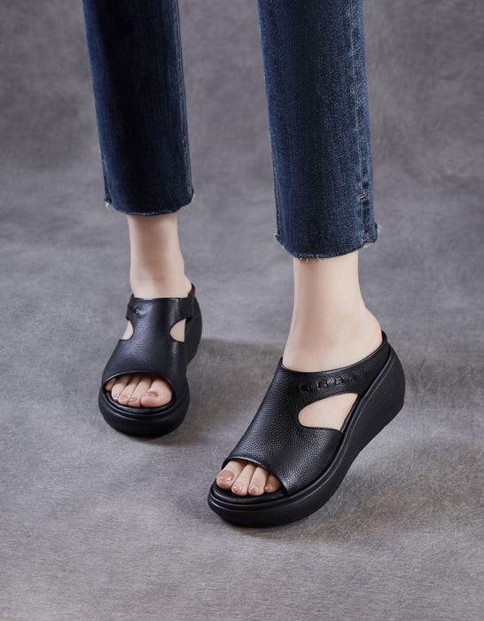 Obiono Sandals Summer Breathable Soft Sole Open Toe Wedge Sandals July Shoes Collection 2026 85.00