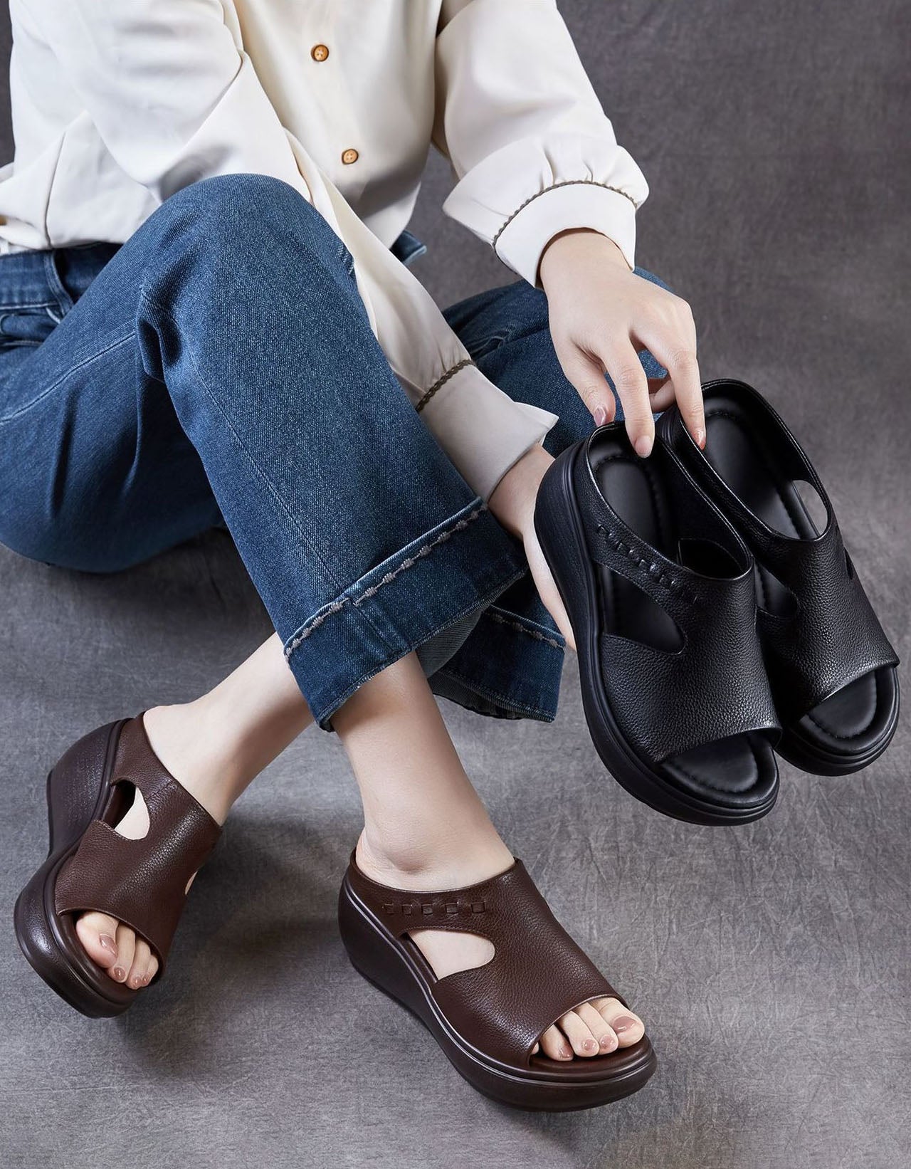 Chaussures compensées