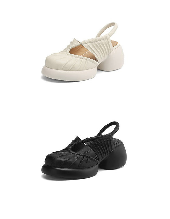 Summer Comfortable Close Toe Platform Sandals Slingback April Shoes Collection 2026 96.00