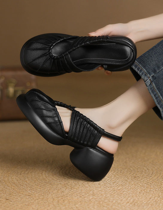 Summer Comfortable Close Toe Platform Sandals Slingback April Shoes Collection 2026 96.00