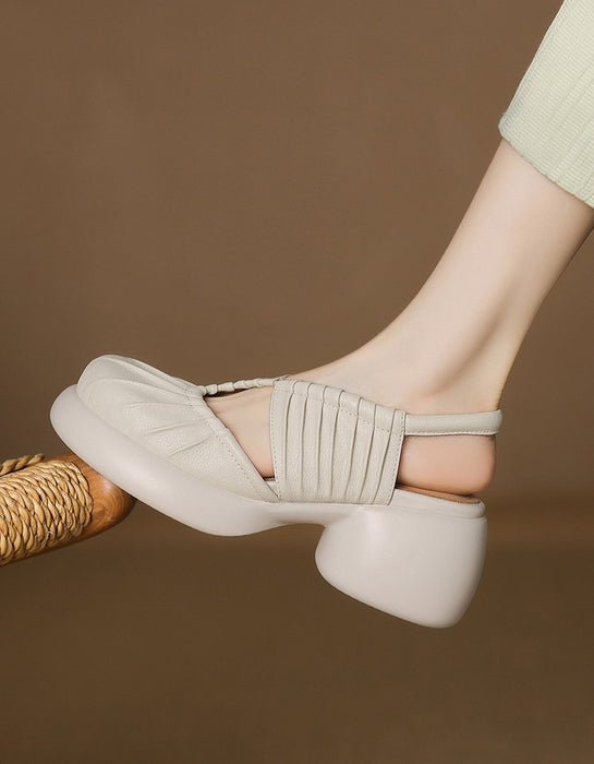 Summer Comfortable Close Toe Platform Sandals Slingback April Shoes Collection 2026 96.00