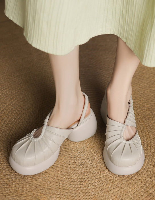 Summer Comfortable Close Toe Platform Sandals Slingback April Shoes Collection 2026 96.00
