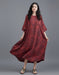 Summer Comfortable Cotton Linen Loose Casual Long Dress Buykud Dress 89.00