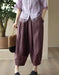 Women's Summer Comfortable Cropped Ramie Harem Pants Buykud Aug New in 2026 45.00