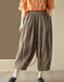 Women's Summer Comfortable Cropped Ramie Harem Pants Buykud Aug New in 2026 45.00