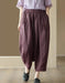 Women's Summer Comfortable Cropped Ramie Harem Pants Buykud Aug New in 2026 45.00