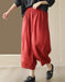 Women's Summer Comfortable Cropped Ramie Harem Pants Buykud Aug New in 2026 45.00