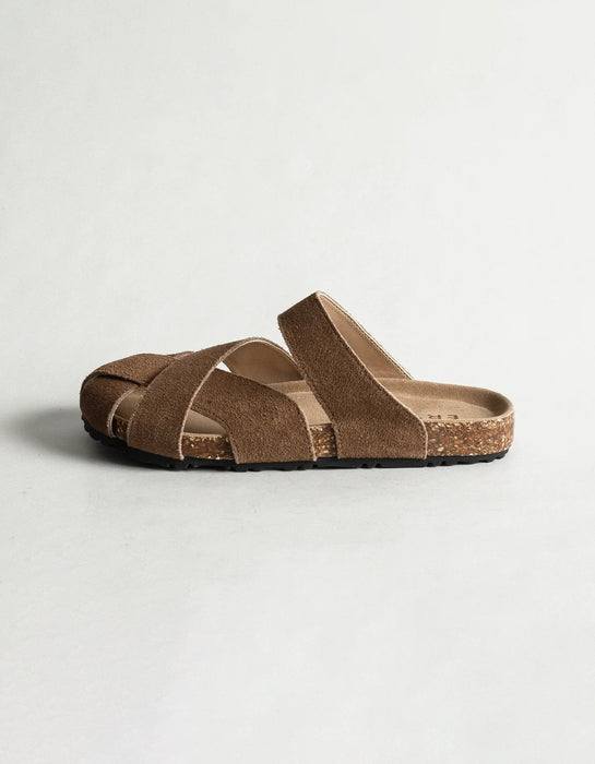 Summer Comfortable Leather Strappy Clogs Slippers