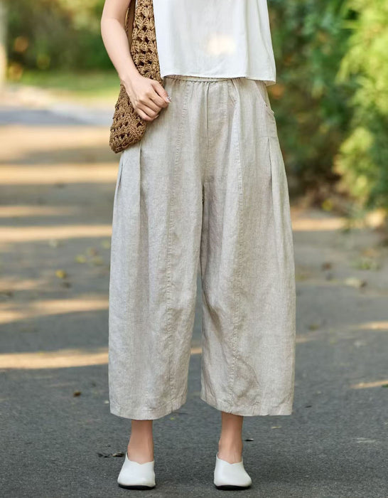 Summer Comfortable Loose Linen Wide-leg Pants
