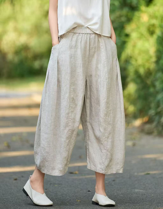 Summer Comfortable Loose Linen Wide-leg Pants