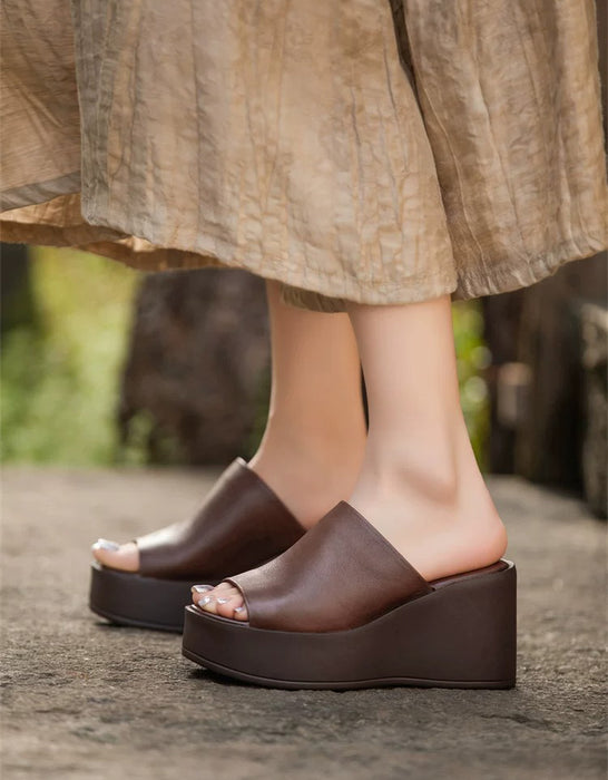 Summer Comfortable Open Toe Wedge Sandals Slippers May Shoes Collection 2026 95.00
