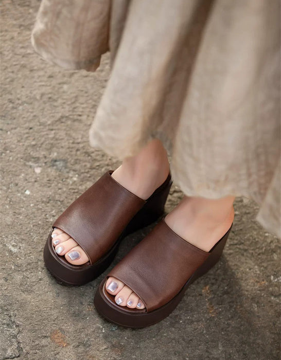 Summer Comfortable Open Toe Wedge Sandals Slippers May Shoes Collection 2026 95.00