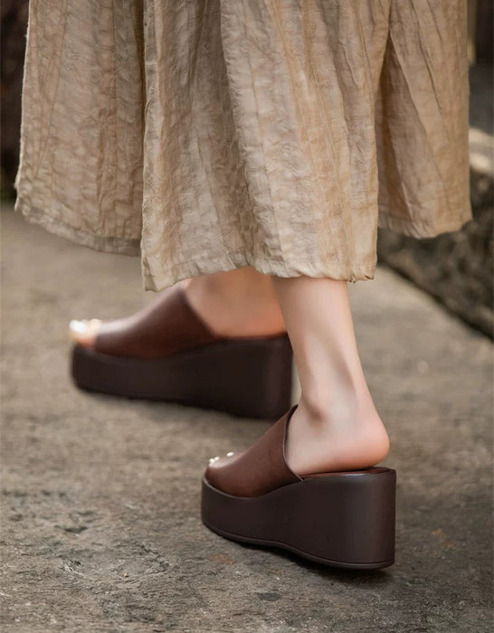 Summer Comfortable Open Toe Wedge Sandals Slippers May Shoes Collection 2026 95.00