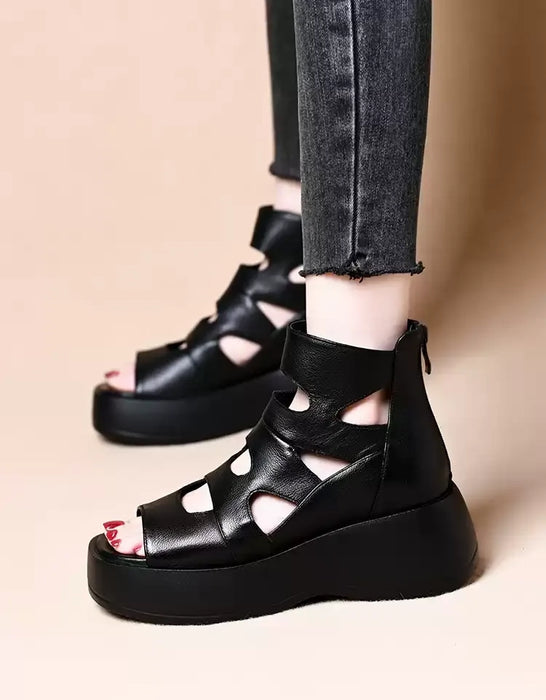 Summer Comfortable Soft Sole Fish Toe Wedge Sandals