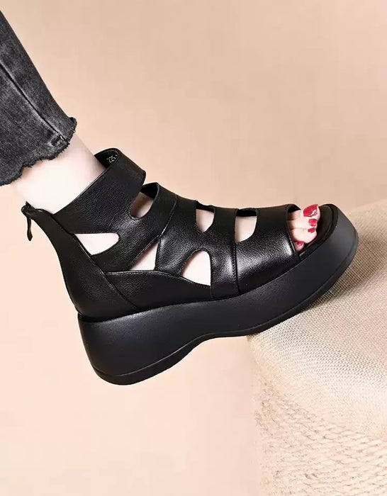 Summer Comfortable Soft Sole Fish Toe Wedge Sandals