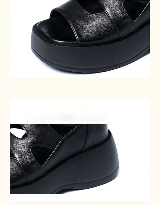 Summer Comfortable Soft Sole Fish Toe Wedge Sandals