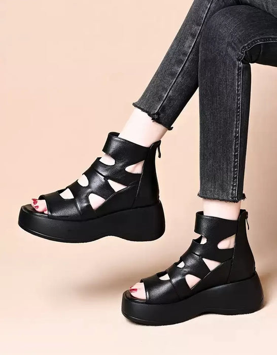 Summer Comfortable Soft Sole Fish Toe Wedge Sandals