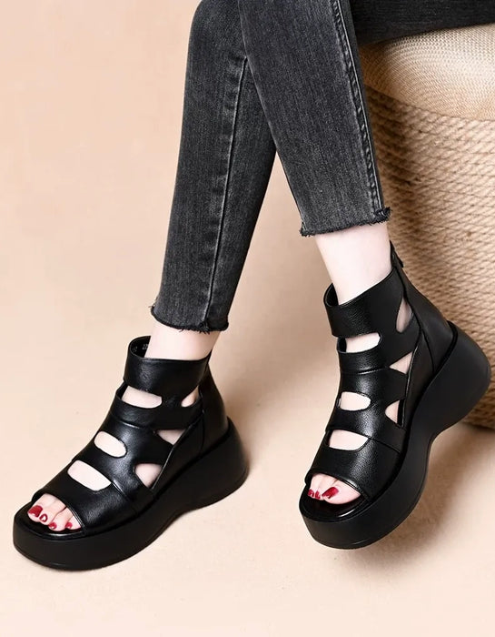 Summer Comfortable Soft Sole Fish Toe Wedge Sandals