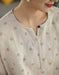 Summer Embroidered Round Neck Linen Shirt for Women May New In 2026 54.00
