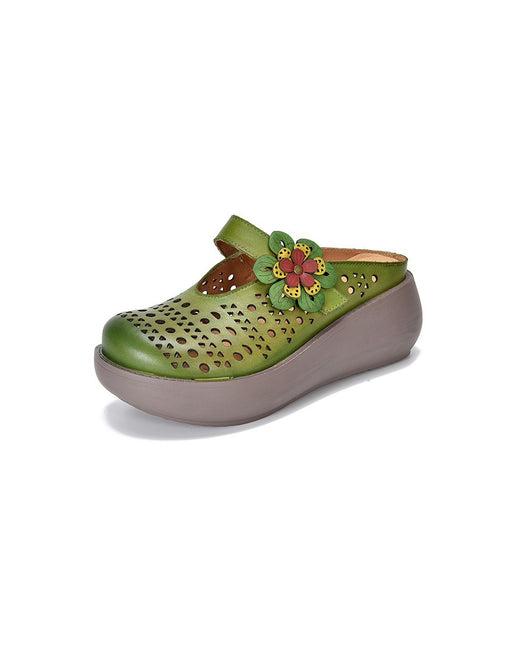Summer Flowers Strap Hollow Wedge Slippers April Shoes Collection 2026 85.00