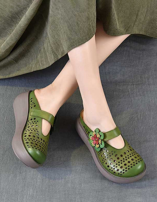 Summer Flowers Strap Hollow Wedge Slippers April Shoes Collection 2026 85.00