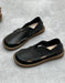Handmade Breathable Soft Sole Wide Toe Box Flats Black  June Shoes Collection 2026 80.00