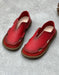 Handmade Breathable Soft Sole Wide Toe Box Flats Red June Shoes Collection 2026 