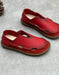 Handmade Breathable Soft Sole Wide Toe Box Flats Red June Shoes Collection 2026 
