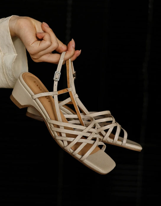 Big size for women size 35 to size 42  Obiono Summer Handmade Vintage Roman Sandals Slingback June Shoes Collection 2026 109.00