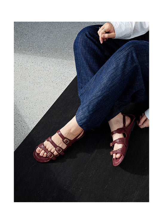 obiono Summer Handmade Vintage Roman Style Strappy Sandals July Shoes Collection 2026 107.00
