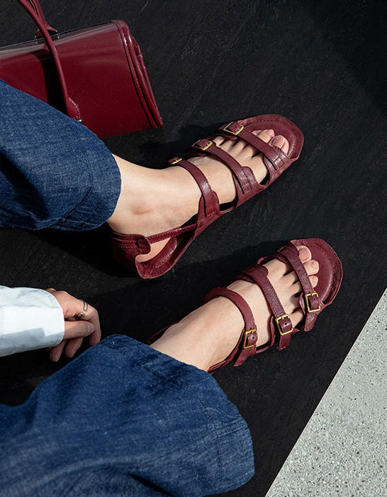 obiono Summer Handmade Vintage Roman Style Strappy Sandals July Shoes Collection 2026 107.00