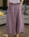 Women's Summer Hemp Loose Casual Cropped Wide-Leg Pants Buykud Aug New In 2026 69.00