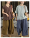 Women's Summer Hemp Loose Casual Cropped Wide-Leg Pants Buykud Aug New In 2026 69.00