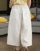 Women's Summer Hemp Loose Casual Cropped Wide-Leg Pants Buykud Aug New In 2026 69.00