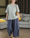 Women's Summer Hemp Loose Casual Cropped Wide-Leg Pants Buykud Aug New In 2026 69.00