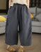 Women's Summer Hemp Loose Casual Cropped Wide-Leg Pants Buykud Aug New In 2026 69.00