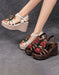 Summer Holiday Leather Flowers Wedge Sandals Slingback May Shoes Collection 2026 83.00