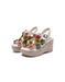 Summer Holiday Sandals Leather Flowers Wedge Sandals Slingback May Shoes Collection 2026 85.00