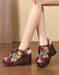 Summer Holiday Sandals Leather Flowers Wedge Sandals Slingback May Shoes Collection 2026 85.00