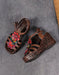 Summer Holiday Leather Flowers Wedge Sandals Slingback May Shoes Collection 2026 83.00