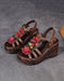 Summer Holiday Leather Flowers Wedge Sandals Slingback May Shoes Collection 2026 83.00