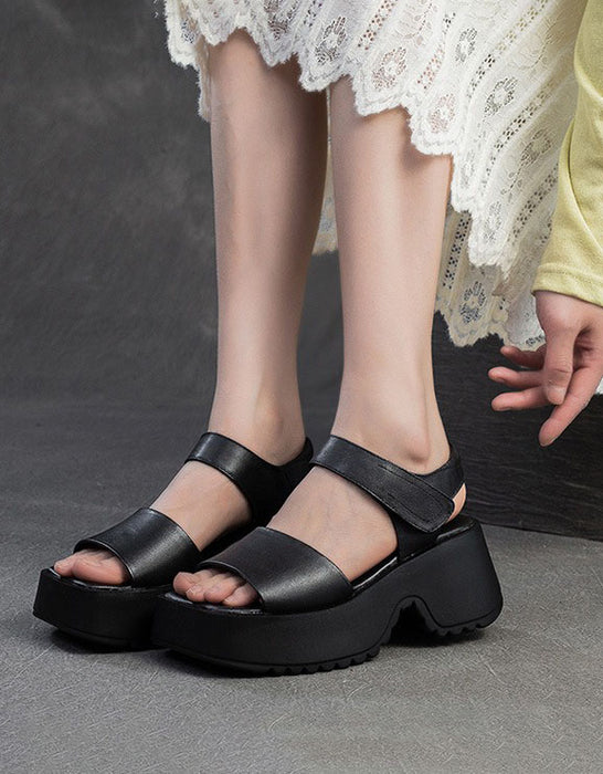 Summer Holiday Open Toe Platform Sandals Slingback