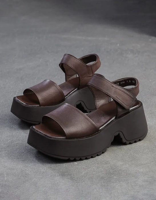 Summer Holiday Open Toe Platform Sandals Slingback
